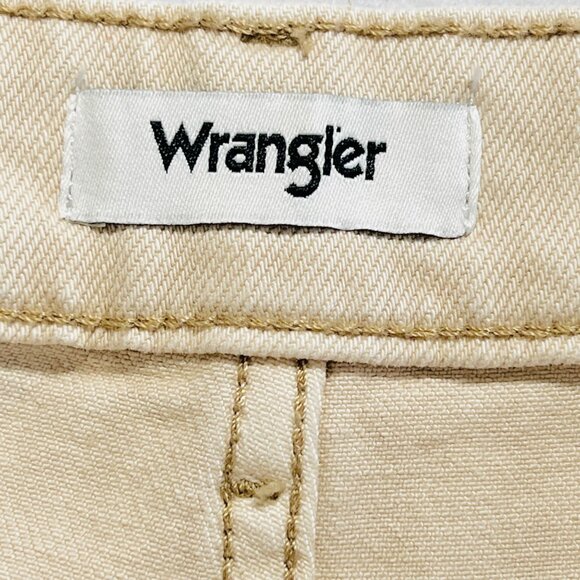 Wrangler Women's Loose Fit Straight Stretch Mid Rise Tan Denim Jeans Size 32 NWT - Picture 6 of 11